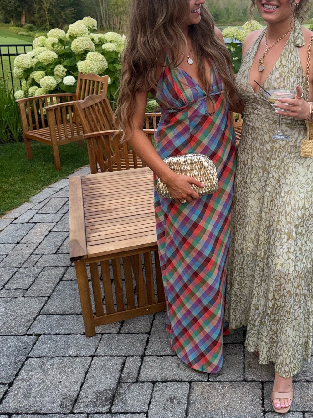 Multicolor Plaid Maxi Dress